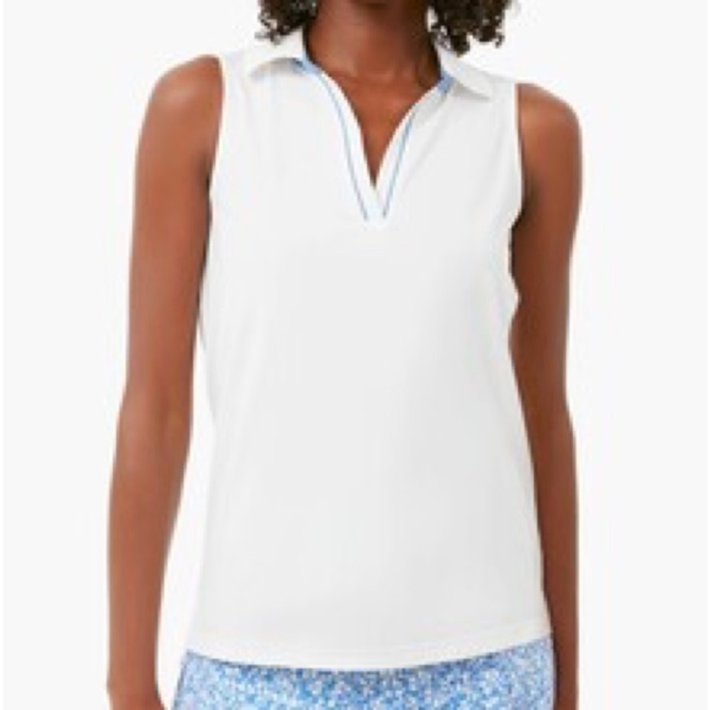 Tuckernuck White Polo Sleeveless